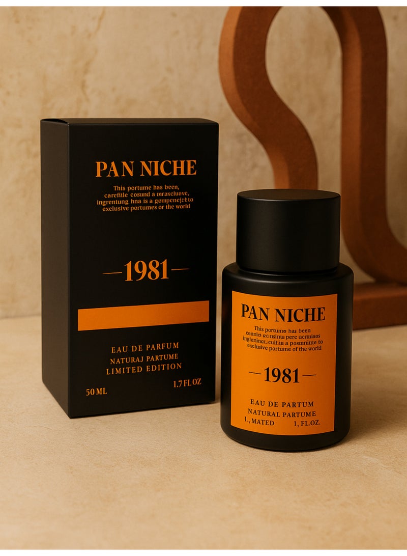 PAN NICHE Pan Niche 1981 — Eau De Parfum (50ml), Premium Luxury Perfume for Men & Women, Long Lasting Fragrance, Limited Edition Natural Perfume, Fresh & Soothing Scent, Ideal Gift for Special Occasions - Image 3