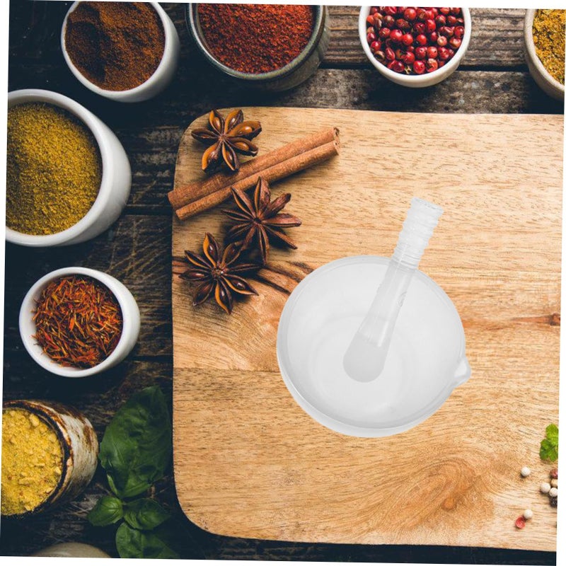 Glass Pestle and Mortar Set for Grinding Herbs Spices Pills Ergonomic Break Resistant - Image 3