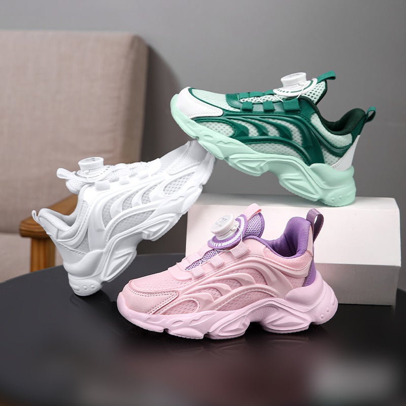 Spring Summer And Autumn Boys Shoes Girls Shoes Breathable Mesh Fashionable Soft Sole Children'S Sneaker Casual Comfort - Image 5