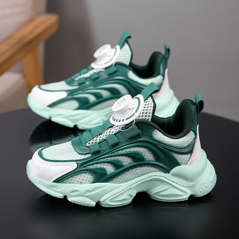 Spring Summer And Autumn Boys Shoes Girls Shoes Breathable Mesh Fashionable Soft Sole Children'S Sneaker Casual Comfort - Image 1