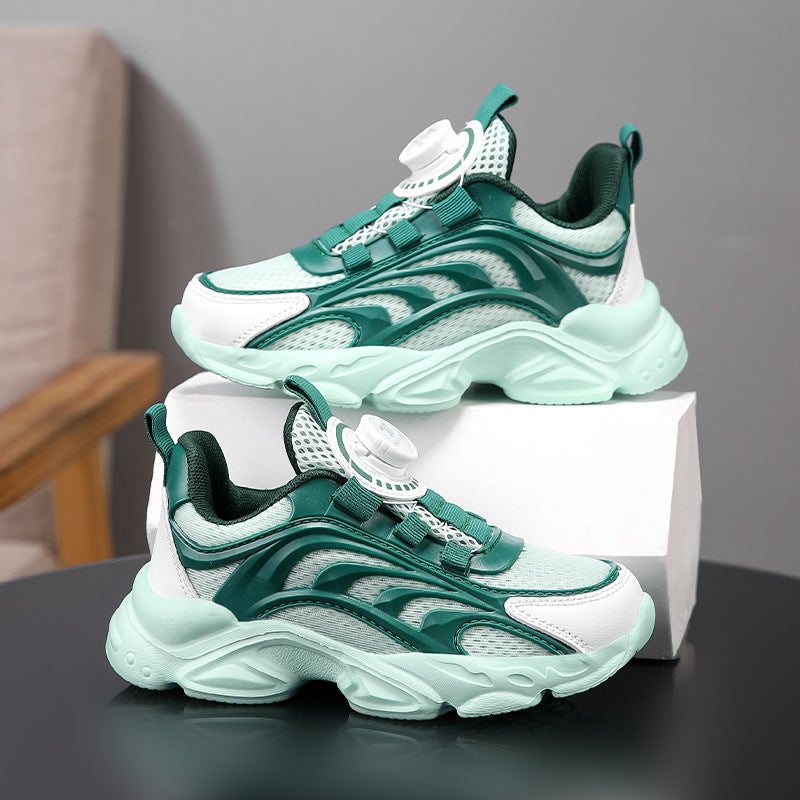 Spring Summer And Autumn Boys Shoes Girls Shoes Breathable Mesh Fashionable Soft Sole Children'S Sneaker Casual Comfort - Image 3