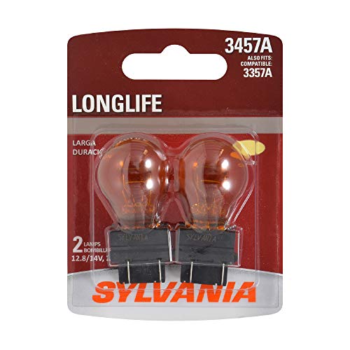 Sylvania مصباح صغير طويل العمر أمبر SYLVANIA 3357A/3457A (يحتوي على 2 مصباح) - Image 1