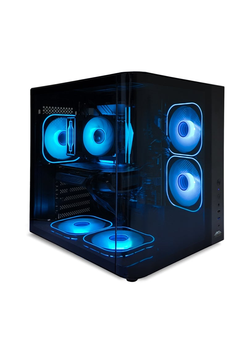 حزمة كمبيوتر ألعاب متكاملة - معالج إنتل كور i5-12400F | بطاقة رسومات NVIDIA GeForce RTX | 16 جيجابايت RAM | 1 تيرابايت NVMe SSD | شاشة 27 بوصة FHD | مجموعة لوحة مفاتيح وفأرة وسماعة رأس | جاهز للواي فاي والبلوتوث | ويندوز 11 برو | مجموعة كمبيوتر ألعاب RGB كاملة باللون الأسود - Image 2