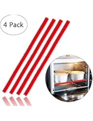 LeeYean LeeYean Oven Rack Shields - 4 Pack Heat Resistant Silicone Oven Rack Cover 14 inches Long Oven Rack Edge Protector,  - Image 1