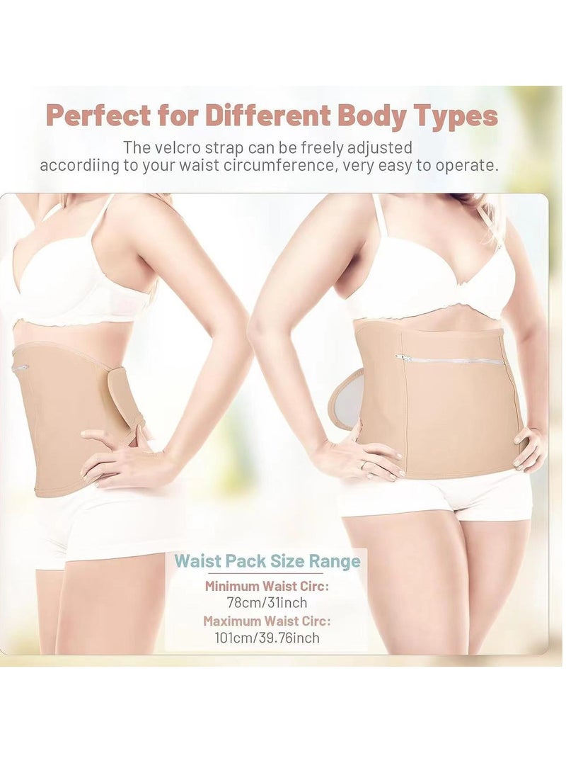 Mmmon Castor Oil Pack Wrap for Waist and Neck,Reusable Organic Castor Oil Packs Kit for Liver Detox with Elastic Band,Castor Oil Pack Compress Kit,Machine Washable,Anti Oil Leak(Oil NOT Included) - Image 2