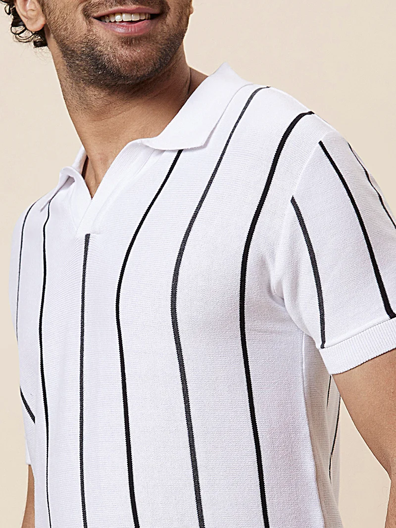 globus  Globus Men White Printed Cotton T-Shirt for Men | Best Price UAE