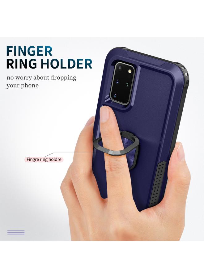 S-TOP Case For Samsung Galaxy S20+ 3 in 1 PC + TPU Phone Case with Ring Holder - Image 2
