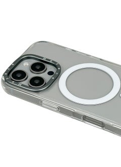 Mezone iPhone 16 Pro Max Clear MagSafe Case, Military-Grade Protection iPhone 16 Pro Max Slim Shockproof Cover Strong-Magnet Protective Phone Case Compatible with MagSafe Anti Scratch & Fingerprint with Lens Frame, Clear  - Image 4