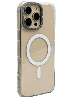 Mezone iPhone 16 Pro Max Clear MagSafe Case, Military-Grade Protection iPhone 16 Pro Max Slim Shockproof Cover Strong-Magnet Protective Phone Case Compatible with MagSafe Anti Scratch & Fingerprint with Lens Frame, Clear  - Image 1