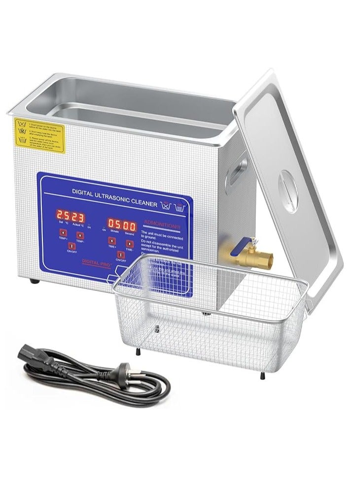 AROAQ 6.5L Professional Ultrasonic Cleaner Machine, 40kHz Digital Jewellery Ultrasonic Cleaner 304 Stainless Steel with Timer and Heater - Image 1