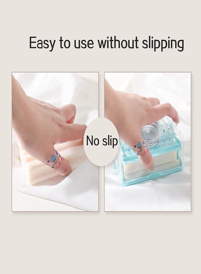 PERMAFROST 2-In-1 Portable Portable Laundry Rolling Soap Box Soap Bar Box Dispenser With Rubber Roller Foaming Soap Saver With Drain Holes And Spring Travel Soap Holder, Multicolour - Image 2