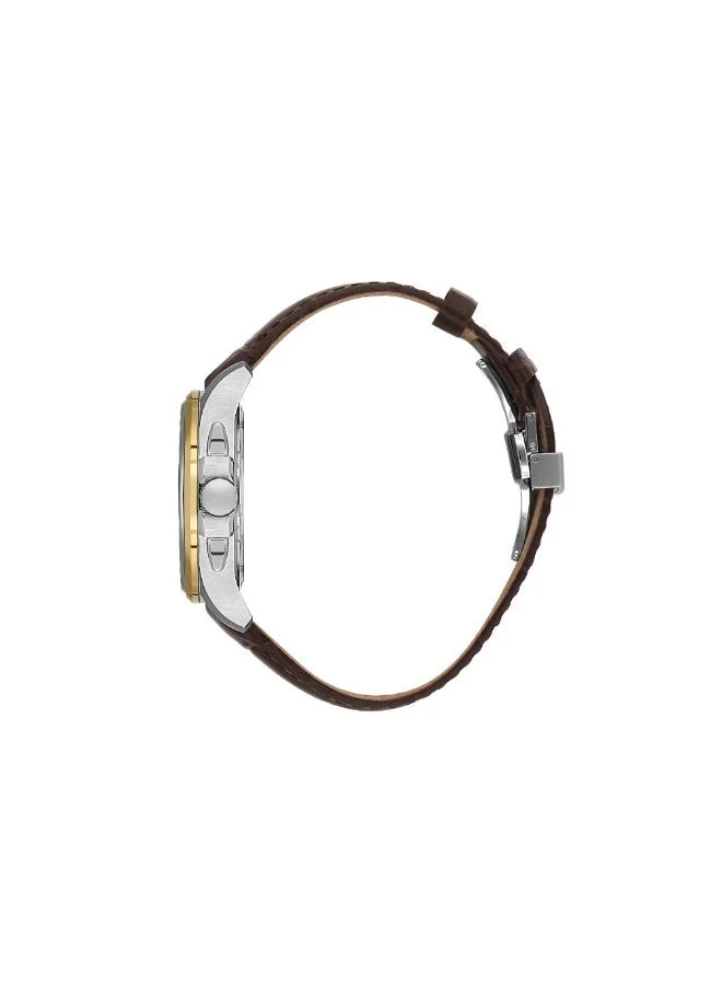 SANTA BARBARA POLO & RACQUET CLUB Santa Barbara Polo & Racquet Club - Legend Men's Watch | Leather Band with Steel Case | Analog | Round Dial | Mineral Glass | Japanese Quartz | Water Resistance 50 Meters