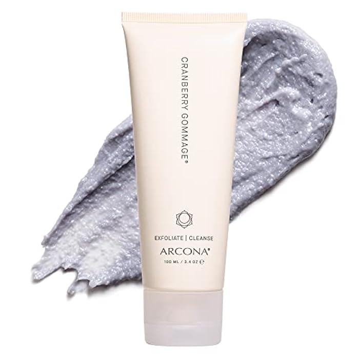 ARCONA Cranberry Gommage – Purifying Scrub To Exfoliate and Unclog Pores - Brighten, Tone, and Resurface Skin With Zeolite, Blueberry - Natural Face Exfoliator, 3.4 oz - Image 1