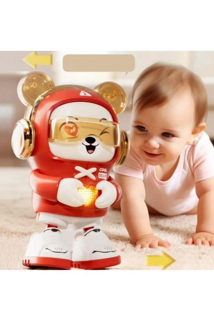 Electric Bear Toy,Heart Bear Electric Dancing Walking Musical Toys - Singing Electric Toys, Dancing Dinosaur, Bear Sound Toy for Kids 3+ - Image 2