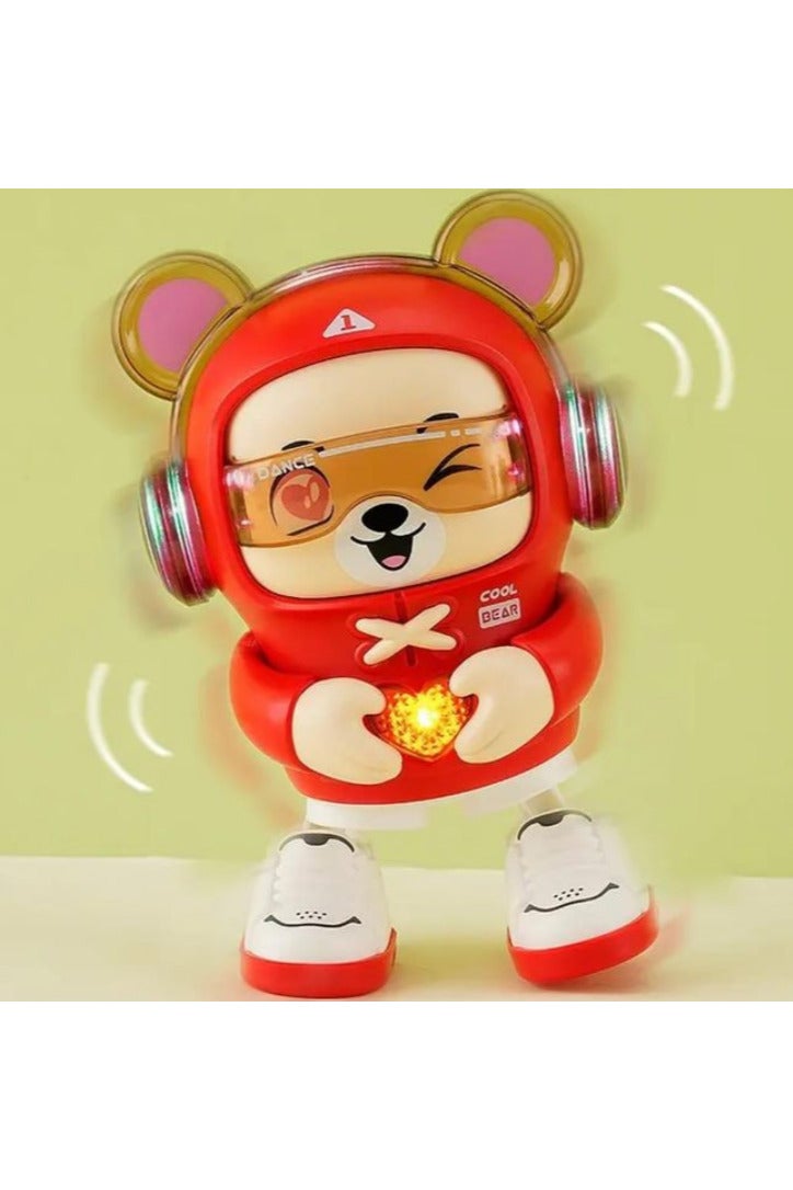 Electric Bear Toy,Heart Bear Electric Dancing Walking Musical Toys - Singing Electric Toys, Dancing Dinosaur, Bear Sound Toy for Kids 3+ - Image 3