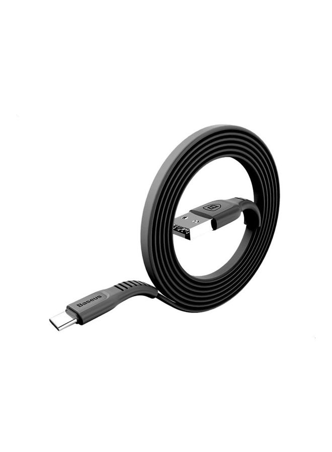 بيسوس كابل بمنفذ USB Type-C تيار 3 أمبير من سلسلة تاف أسود - Image 2