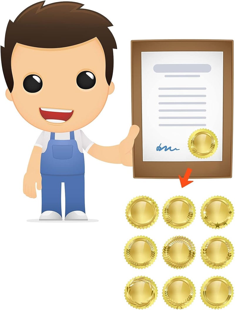 Excefore Gold Seal Stickers,Add A Touch Of Elegance To Your Certificates And Envelopes With 2 Inch（500Pcs） - Image 5