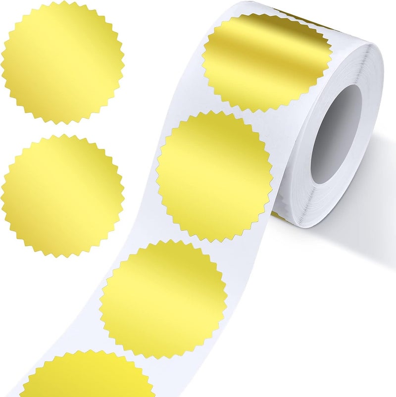 Excefore Gold Seal Stickers,Add A Touch Of Elegance To Your Certificates And Envelopes With 2 Inch（500Pcs） - Image 1