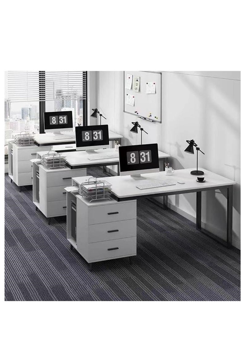 جولدن مكتب كمبيوتر متعدد الوظائف للمكتب المنزلي 120 سم مع 3 أدراج - Image 5