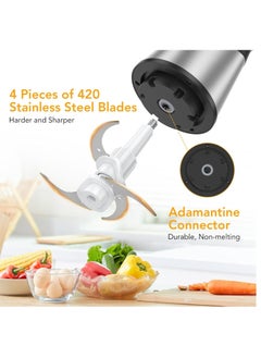 Arabest Electric Meat Grinder 3L Multi Function Stainless Steel Kitchen Food Processor for Meat Vegetables Onion Garlic Fruits Nuts 2-Speed Control Food Chopper for Home Kitchen Restaurants  - Image 3