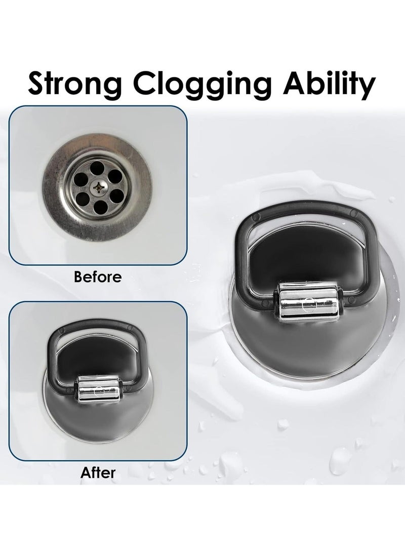 كابتن تيك Sink Plug with Grab Handle 46mm Easy Grip Kitchen & Bathroom Basin Premium ABS Chrome Finish Bath Drain Stopper, Water Resistant - Image 3