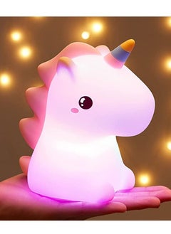 Kelesa Unicorn Night Lights for Girls Bedroom,16 Colors Night Light for Kids, LED Rechargeable Unicorn Lamp, Unicorns Gifts for Girls Night Light, Silicone Night Light Kids Stuff  - Image 1