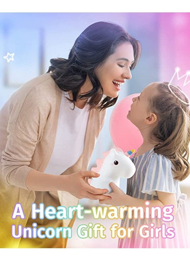 Kelesa - Unicorn Night Lights for Girls Bedroom,16 Colors Night Light for Kids, LED Rechargeable Unicorn Lamp, Unicorns Gifts for Girls Night Light, Silicone Night Light Kids Stuff - Image 1