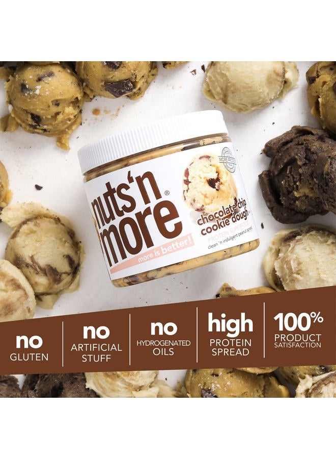 nuts'n more Nuts ‘N More Chocolate Chip Cookie Dough Peanut Butter Spread - High Protein, Low Carb, Low Sugar, Gluten Free, Non-GMO, All-Natural Nut Butter Snack (15oz Jar) - Image 5