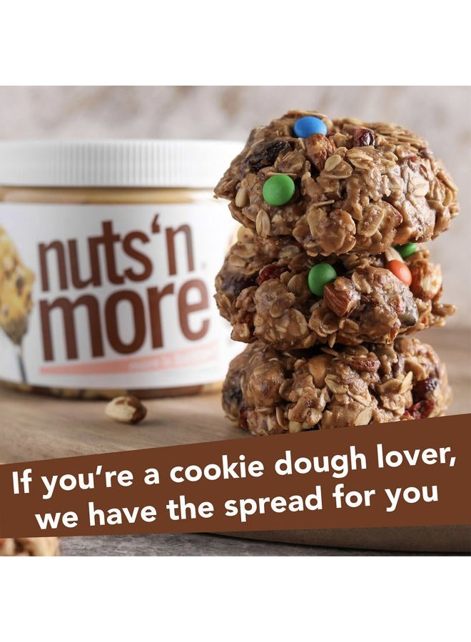 nuts'n more Nuts ‘N More Chocolate Chip Cookie Dough Peanut Butter Spread - High Protein, Low Carb, Low Sugar, Gluten Free, Non-GMO, All-Natural Nut Butter Snack (15oz Jar) - Image 3