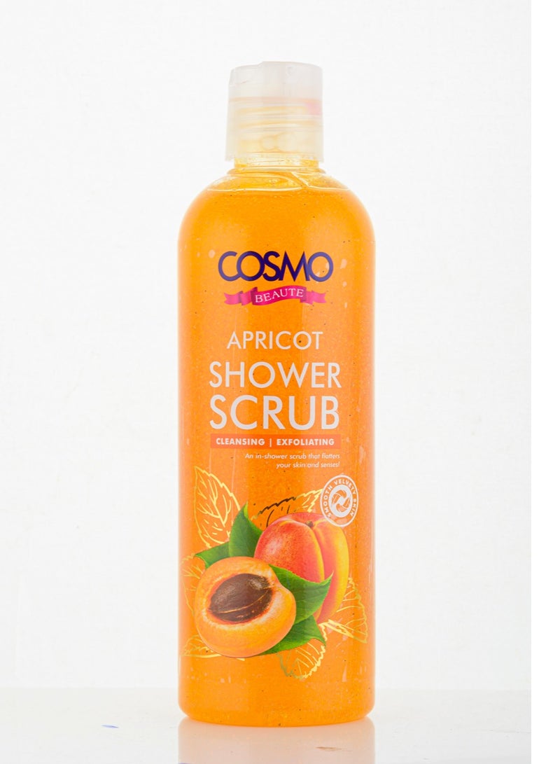 COSMO Cosmo Beaut Apricot Shower Scrub 480ml for Men and Women