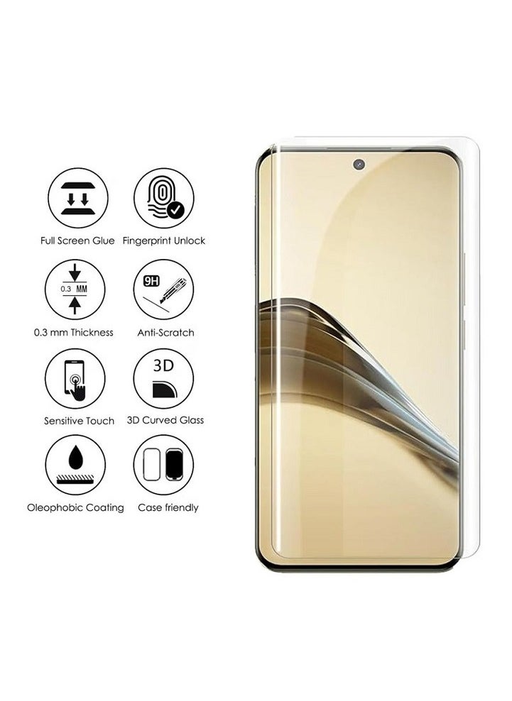 Generic - We are pleased to offer a curved ZC Glass Screen Protector featuring Full UV Glue and LED Lamp Curing, Delicate Touch, and Anti-Explosion Finger Print Unlock for Huawei Pura 70 Ultra - Image 1
