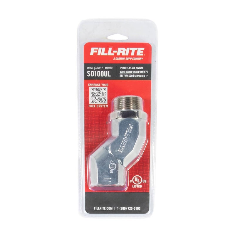 FILL RITE SD100UL 1" Multi-Plane Fuel Nozzle Swivel - Heavy-Duty, 360° Rotation, Reduces Hose Wear & Kinking, Improves Safety & Fueling Efficiency - Image 3