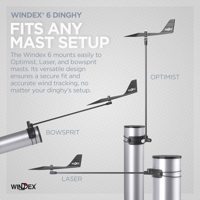 Windex 6 Dinghy - Wind Direction Indicator for Sailing, Sailboat Wind Indicator, Boat Accessories, for Dinghy’s and Smaller Multihull Boats - Image 3