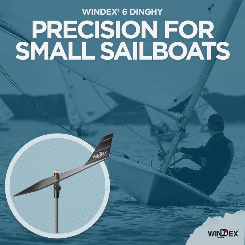 Windex 6 Dinghy - Wind Direction Indicator for Sailing, Sailboat Wind Indicator, Boat Accessories, for Dinghy’s and Smaller Multihull Boats - Image 5