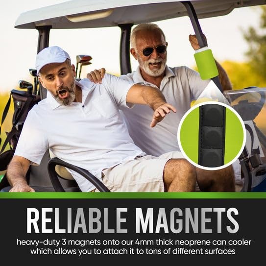 QualityPerfection Magnetic Can Cooler Sleeves (3 Magnets) Strong  1 Unit Reliable Magnetic Holder 4mm Neoprene Thickness 12 oz heavy-duty magnets vs 2 Magnets Industry Standard (Camo Forest) - Image 3