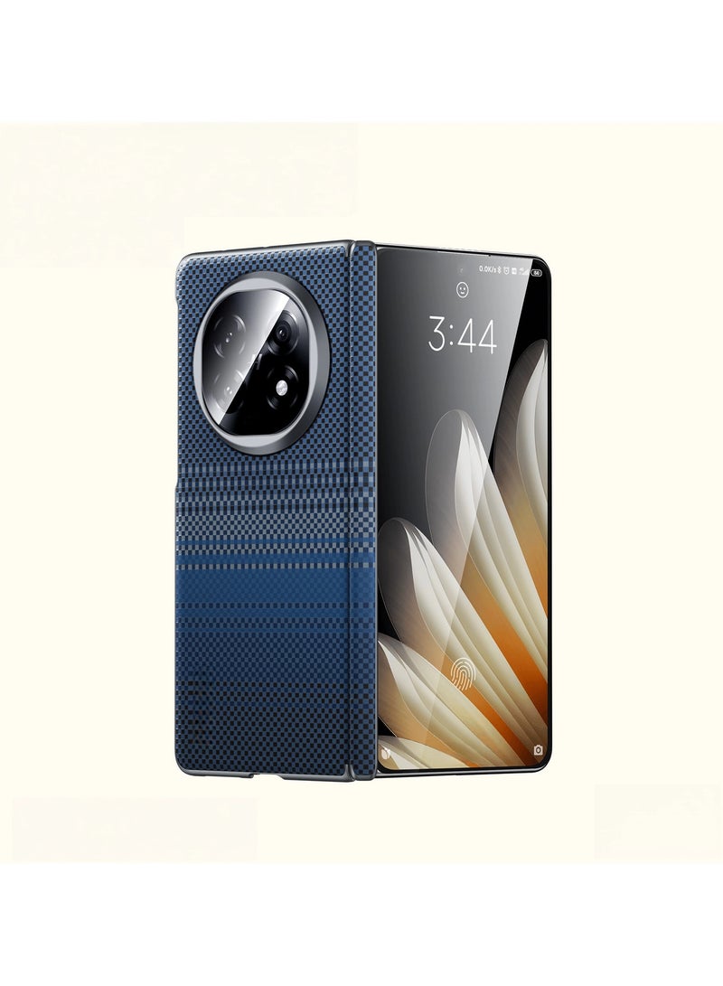 general OPPO FIND N5 5G Magnetic Case [Support Wireless Charging] Carbon Fibre Texture PU Leather Case OPPO FIND N5 Shockproof Protective Hard Back Case