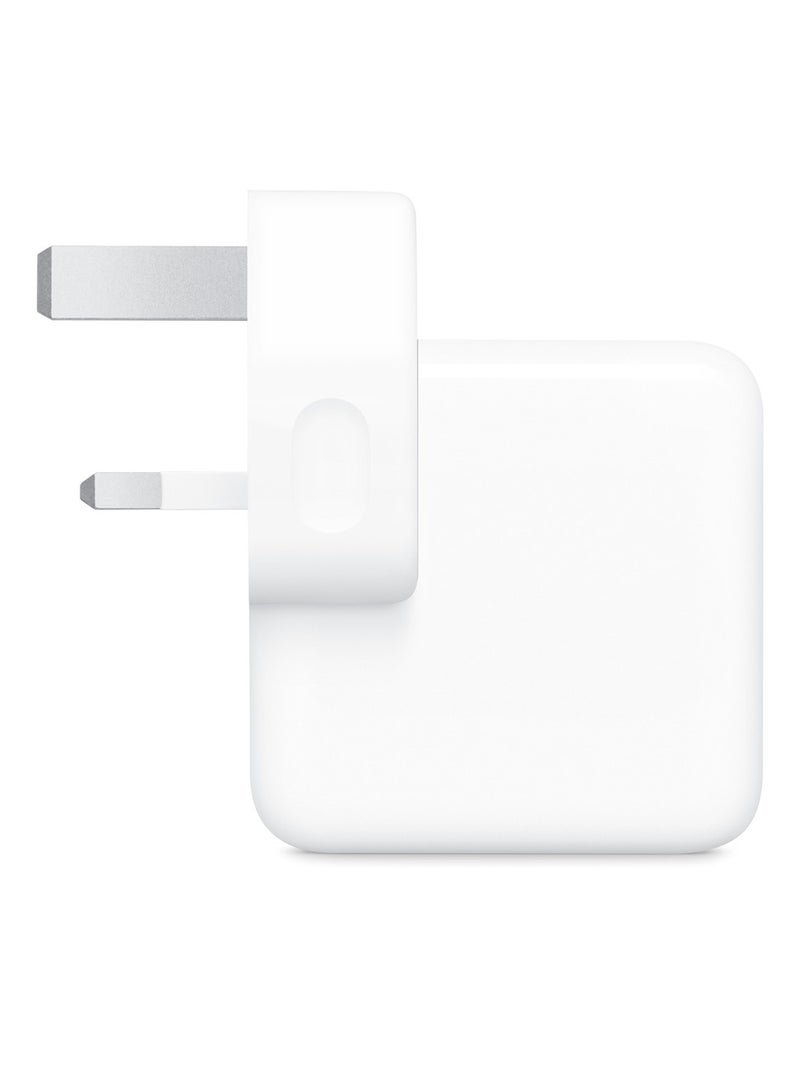 Apple 35W Dual USB-C Power Adapter For iPhone White - Image 3