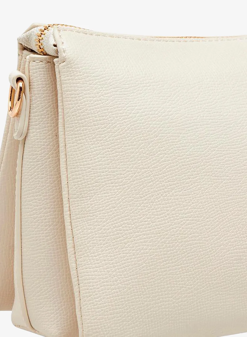 MISSY BEIGE Bow Charm Crossbody Bag With Detachable Strap for Women | Best Price UAE