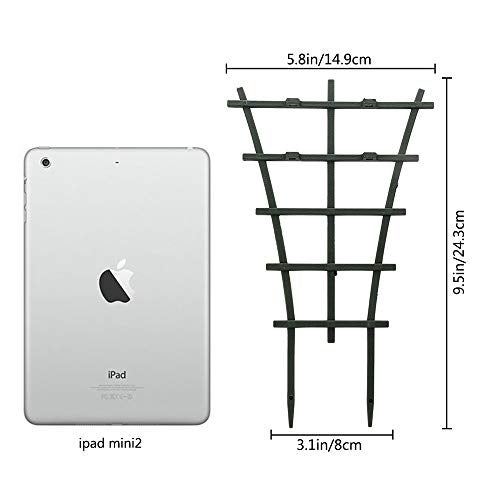 Feitore Plant Trellis Indoor, 6Pcs Stackable Plant Trellis for Climbing Plants Indoor, Small Plant Climbing Trellis for Potted Plants Plastic Climbing Plant Support Trellis for Houseplant Hoya Pothos - Image 2