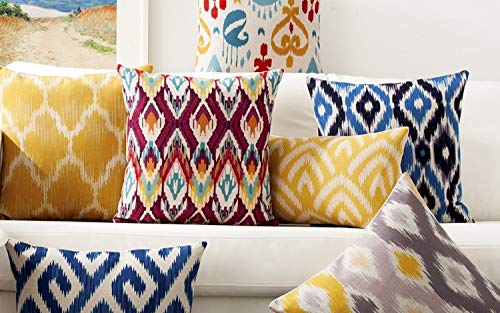 AEROHAVEN™ Set of 5 Designer Decorative Throw Pillow/Cushion Covers - (Multi, 24 x 24 inch) - Image 3