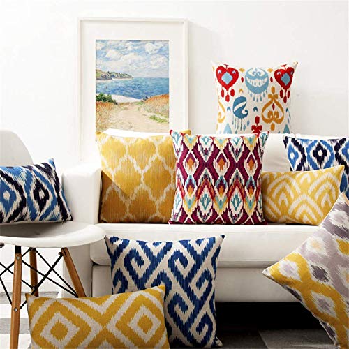 AEROHAVEN™ Set of 5 Designer Decorative Throw Pillow/Cushion Covers - (Multi, 24 x 24 inch) - Image 2
