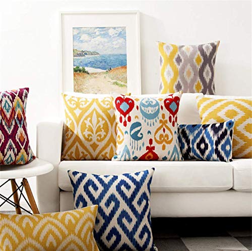 AEROHAVEN™ Set of 5 Designer Decorative Throw Pillow/Cushion Covers - (Multi, 24 x 24 inch) - Image 1