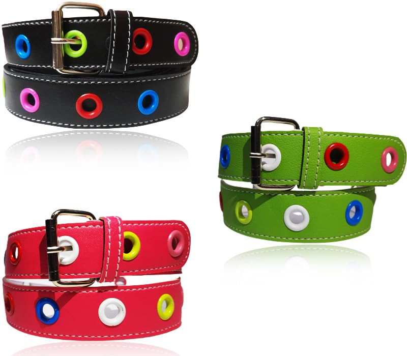 MR.JUNIOR Synthetic leather belts for Kids Boys and Girls. Age upto 8 years Multicolor