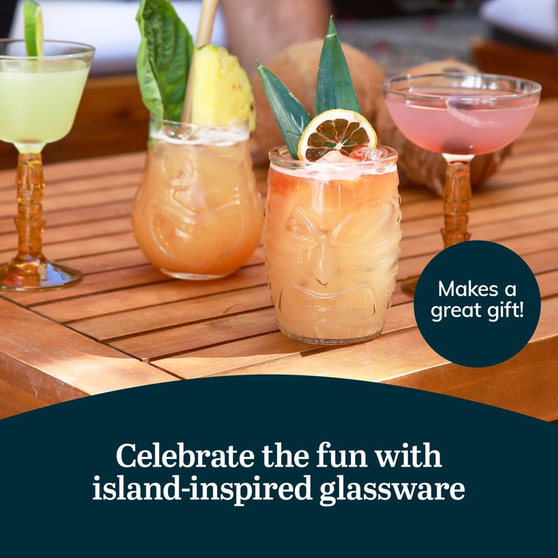 Libbey 4 Piece Modern Bar-Tiki Double Old Fashioned Glass Set, One Size, Clear - Image 5