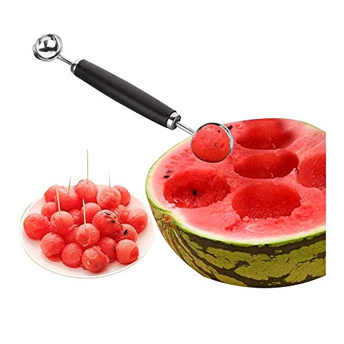 Rinkle Trendz Steel Double end Scoop Melon Baller Melon Fruit Baller Scoop Melon Baller Cutter - Image 2