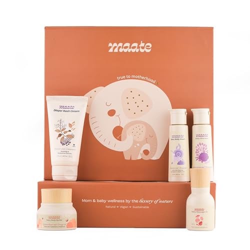 Maate Baby Care Wellness Box | Collection of All Baby Skin & Hair Care Needs | Baby Gift Set for New Born | Baby Kit - Image 1
