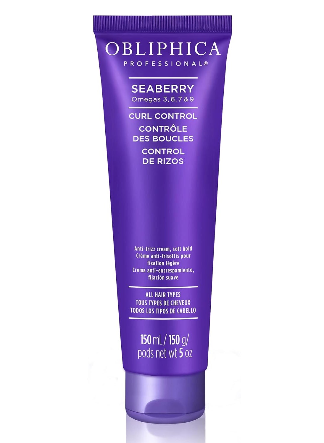 Obliphica Professional Obliphica Professional Hair Styling Agent - Defining Cream for Normal, Coarse Thick Hair, 5 Fl Oz, Anti-Humidity Protection, Curl Enhancer, Natural UV Protection 