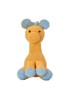 Happy Threads Happy Threads | Clever Giraffe,Handmade Crochet Animal Toy, 6 inch Tall, Perfect Size for Kids, Cute Stuffed Soft Toys for Boys and Girls  - Image 1