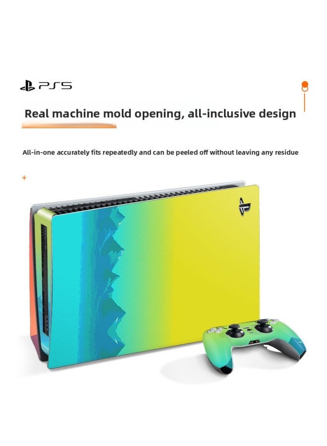 Loquat Suitable For Sony PS5 Optical Drive Digital Version Full Body Sticker Game Machine Film National Fashion Color Film Accessories-Color:HA-305 - Image 5