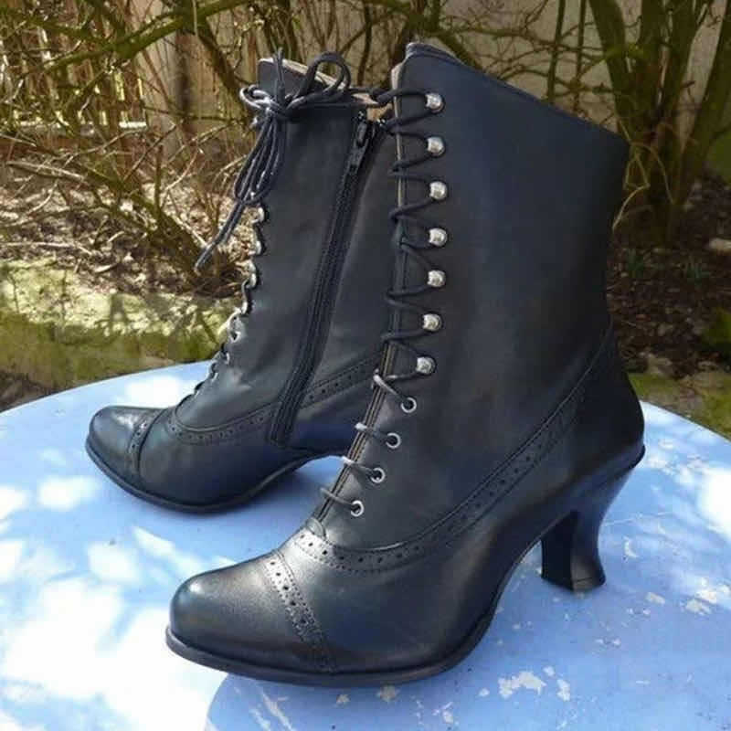 Autumn Strap Martin Boots High Heel Pointed Shoes Short Boots British Style Thin Heel Handsome Women'S Boots Single Boots Motorcycle Boots - Image 2